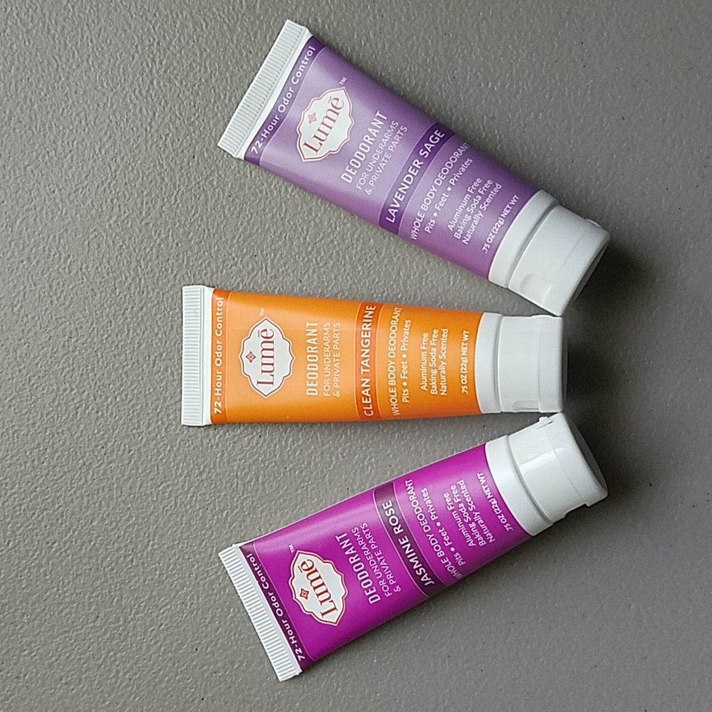 NEW Sealed, Set of 3 x 0.75 oz LUME Deodorant.